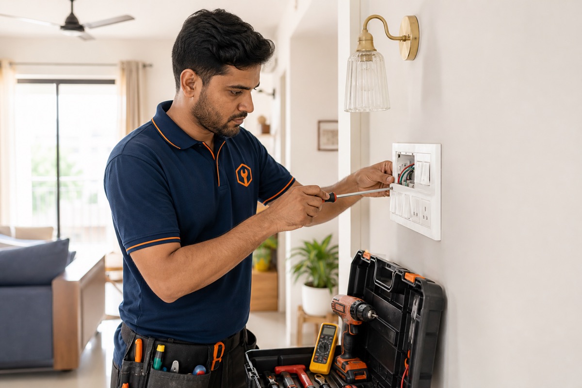 The Fix Nation electrician repairing a switchboard